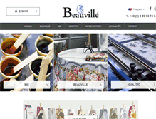 Tablet Screenshot of beauville.com
